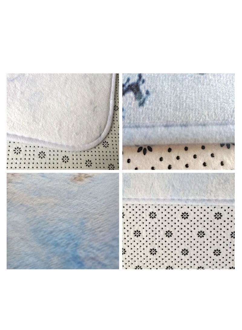 الأزرق جي دبليو طقم إكسسوار دواسات الحمام من 3 قطع - Image 4