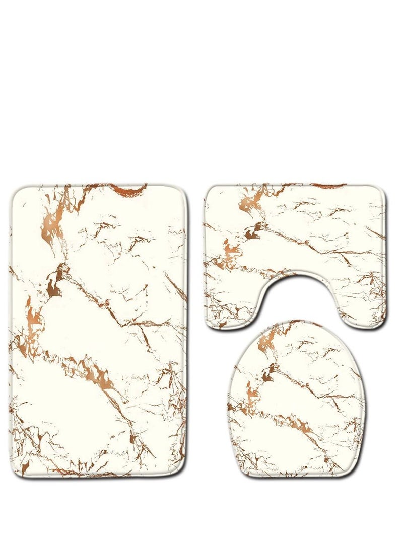 الأزرق جي دبليو طقم إكسسوار دواسات الحمام من 3 قطع - Image 1