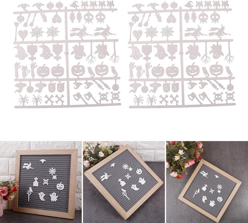 Multi-use well optimized build Set of 2 Characters for Felt Letter Board Message Board Letterboard Halloween Letters for Home Decoration Characters Climate adapted upgraded quality - Image 2