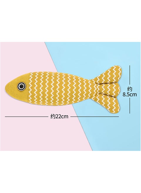 Pet Cat Catnip Toy Fish-Stimulating Cats' Scratch and Bite Resistance Through Odor