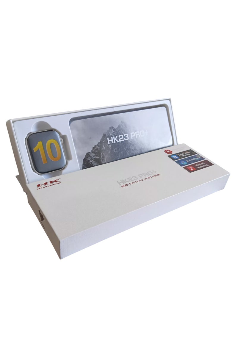 هونج كونج ساعة ذكية HK23 برو بلص ، مقاومة للماء، مع شاشة سوبر اموليد 2.02بوصه  - ذهبى - Image 3