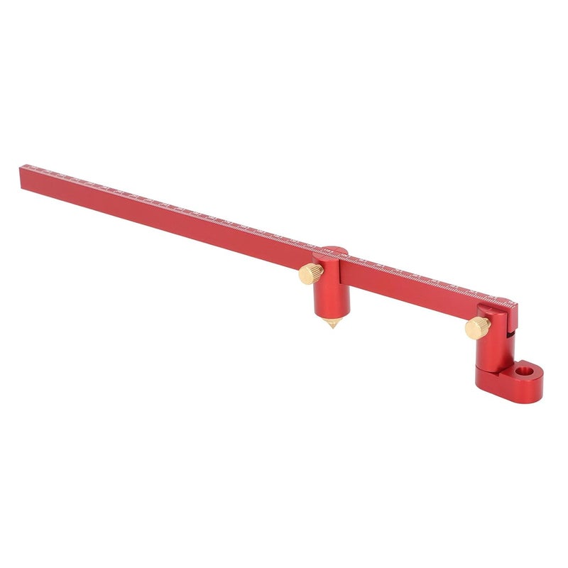 Aluminum Alloy Woodworking Circle Ruler 300mm With Brass Knob For Accurate Marking - Image 4