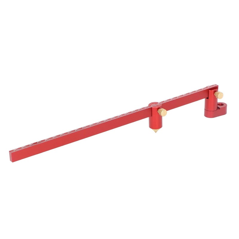 Aluminum Alloy Woodworking Circle Ruler 300mm With Brass Knob For Accurate Marking - Image 5