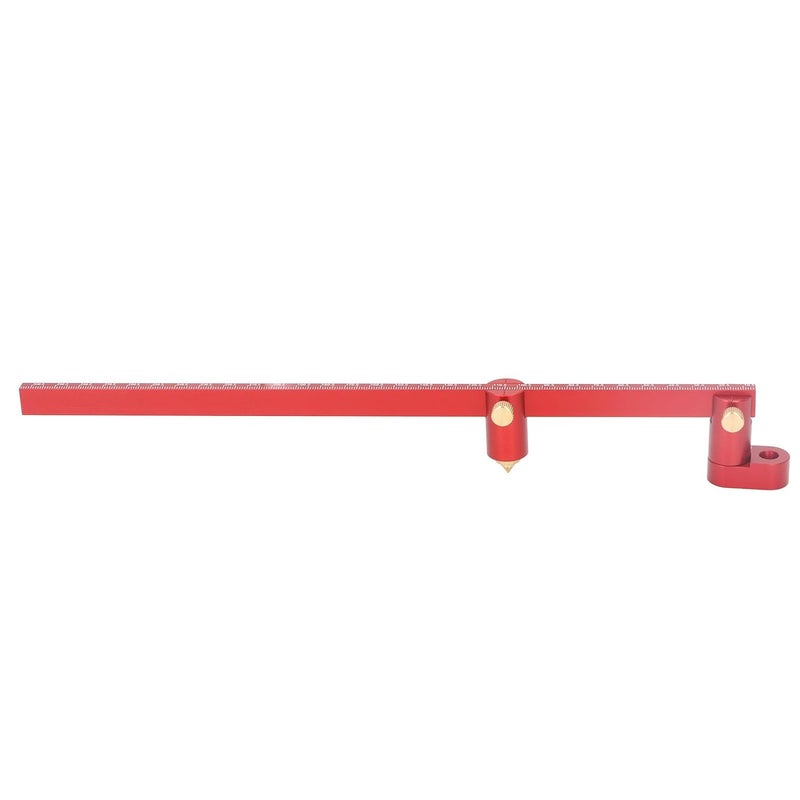 Aluminum Alloy Woodworking Circle Ruler 300mm With Brass Knob For Accurate Marking - Image 3