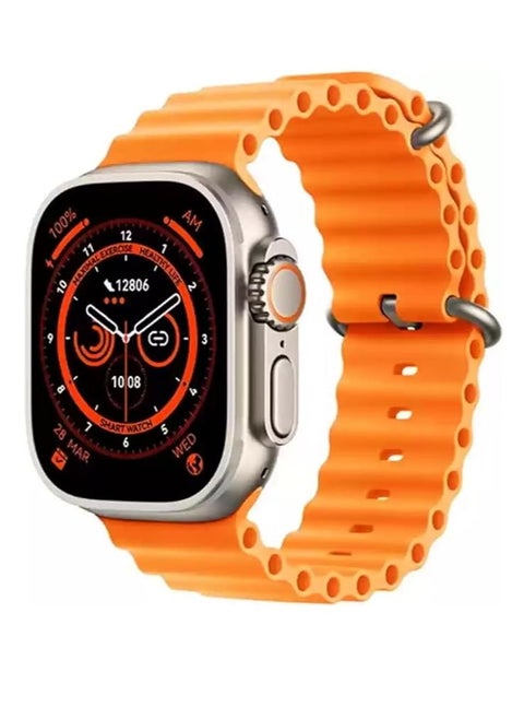 W&O x8 Ultra Max Smart Watch Series 8 NFC Body Temperature Monitor Bluetooth Call Wireless charging Touch Screen 2.02" HD Screen 485*520 Pixels - Wearfit PRO IOS & android for men and women