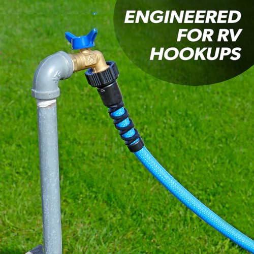 Valterra AquaFresh High Pressure Drinking Water Hose Water Hose Hookup for RV 12 x 25 Blue - Image 3