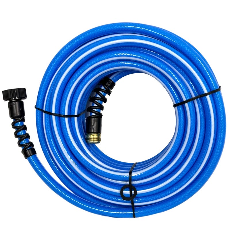 Valterra AquaFresh High Pressure Drinking Water Hose Water Hose Hookup for RV 12 x 25 Blue - Image 2
