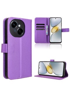 For Tecno Spark Go 1 / Pop 9 / Spark Go 2025 Diamond Texture Leather Phone Case(Purple)