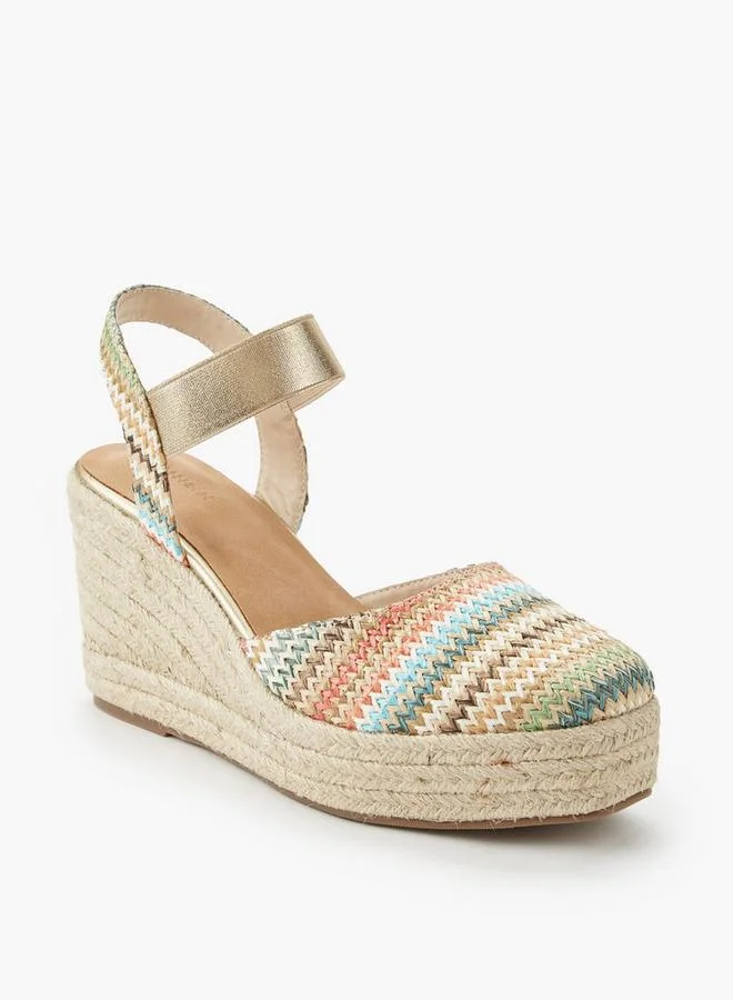 ببرمنة Women Wedge Heel Espadrille Sandals