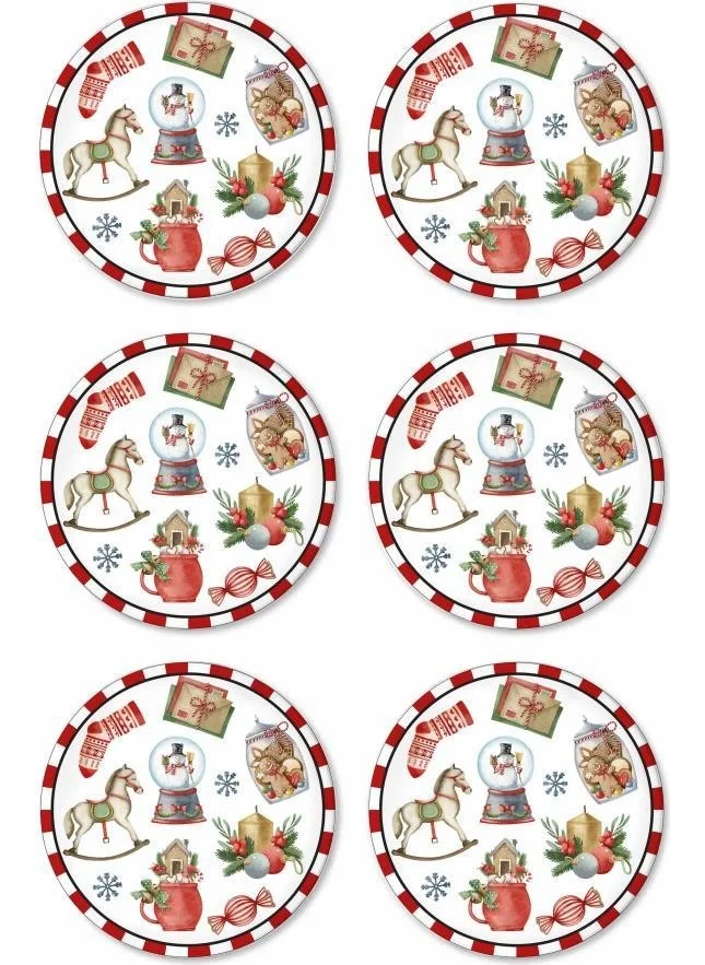 The Mia Globe 6 Piece Cake Plate 19CM