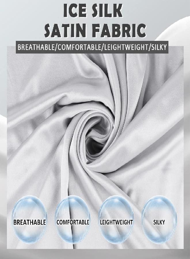 Ladiery Silky Satin Shawls and Wraps for Women Evening Dress, Lightweight Long Bridal Elegant Bright Wedding Stole - Image 2
