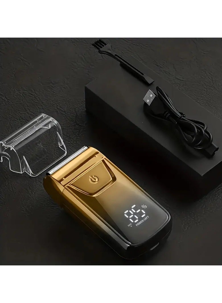 ORiTi Electric Foil And Bald Shavers 2 In 1 Double Shaver For Men Reciprocating Razor And Popup Beard Trimmer With Rechargeable 2 Head Adjustable Speeds Men's Beard Shaver For Hair Cutting - Image 5