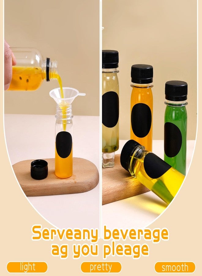 tchrules 48 Pcs 2oz Plastic Ginger Shots Bottles, Juice Shot Bottles with Caps for Ginger, Vanilla Extract, Cinnamon, Honey, Cayenne, Wellness Shot, Hot Sauce (48pcs, 2oz) - Image 5