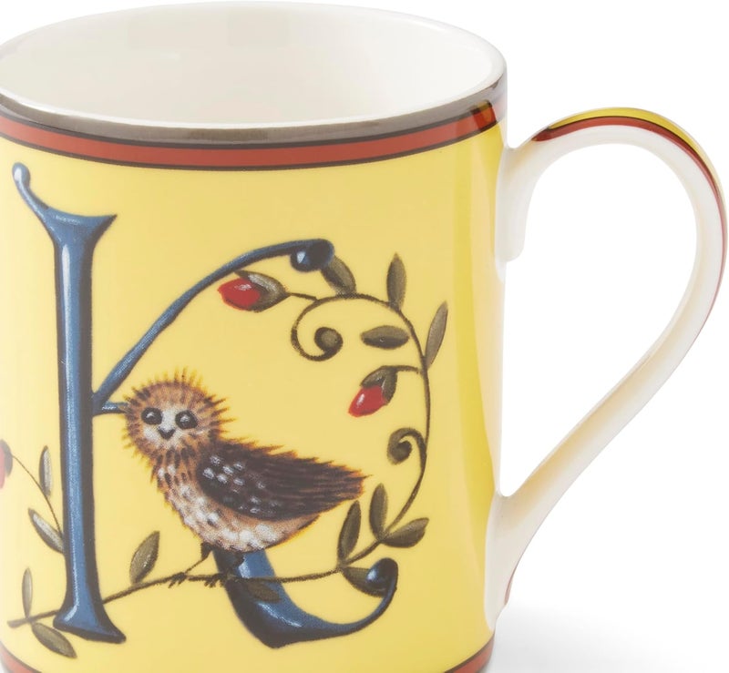 Spode Kit Kemp 12oz Alphabet Mug  Letter K Unique Stylish Pattern  Fine China  Dishwasher Safe  For Coffee and Tea  Fabulous Gift  Home or Office Use - Image 3