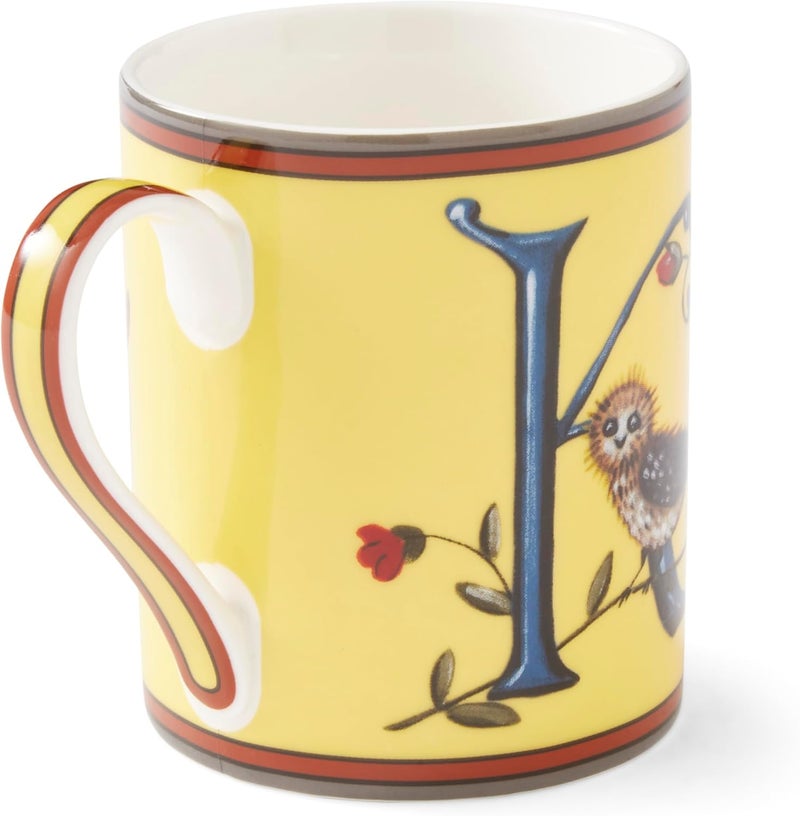 Spode Kit Kemp 12oz Alphabet Mug  Letter K Unique Stylish Pattern  Fine China  Dishwasher Safe  For Coffee and Tea  Fabulous Gift  Home or Office Use - Image 4