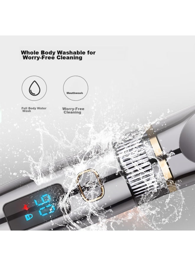 Riwa Hair Clipper, Fully Washable, Professional Adult Haircut Tool, Self-haircut Device, Electric Trimmer, Barbershop Hair Clipper, Home Haircutting Kit Re-6501 - Image 3