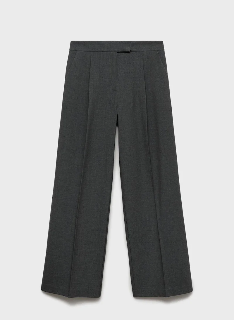 MANGO Straight-Fit Suit Trousers