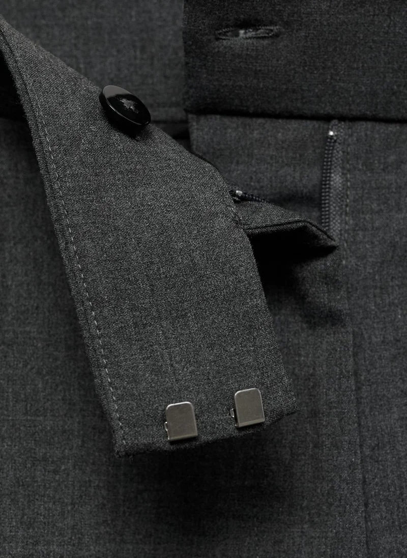 MANGO Straight-Fit Suit Trousers