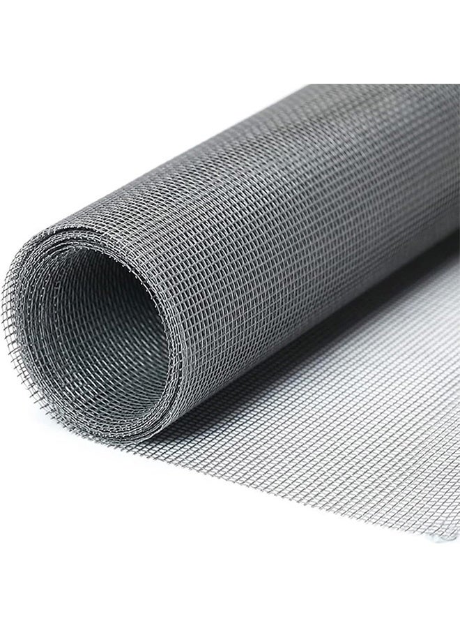 Peachjoy Window Screen Mesh, 120 x 250cm Grey Fiberglass Screen Insect Mesh, Adjustable Fiberglass Screen Repair Kit - Image 1