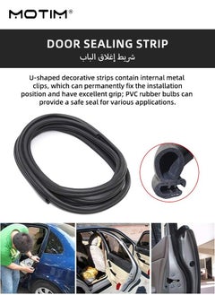 Car Door Rubber Seal Strip Trim Seal with Side Bulb, 20FT/6M, Auto Door Universal Soundproofing Weatherstrip for Cars, Boats, RVs, Trucks, and Home Applications - pzsku/Z815BC34A75B3BED6B30AZ/45/_/1737621648/0c75ea03-aa16-45cf-af75-aa9115323a55