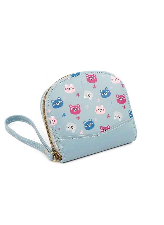 NIBEMINENT Card Bag Cute Cartoon Short Zipper Purse Card Bag Women's Bear Coin Purse  - Image 4