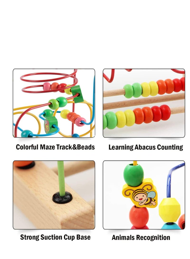 Factory Price ألعاب متاهة الخرز الخشبية بسعر المصنع للأطفال، ألعاب تعليمية بالأبكوس، ألعاب تعليمية ونشاط مونتيسوري للأطفال - Image 4