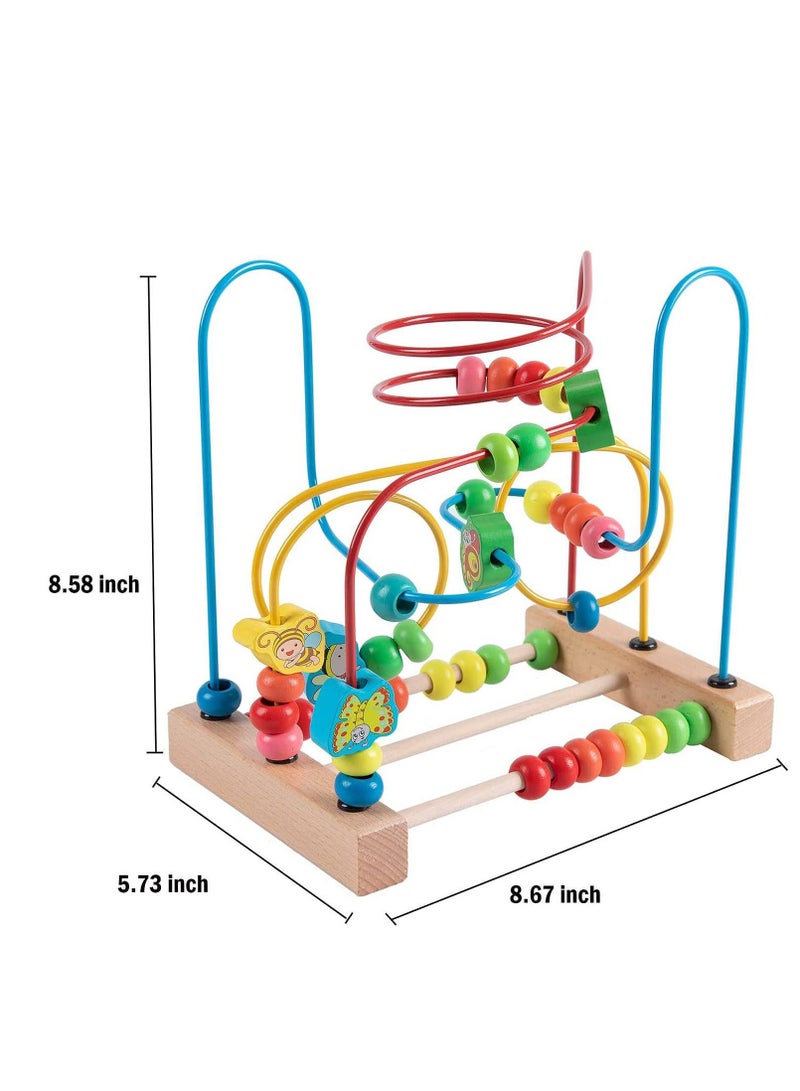 Factory Price ألعاب متاهة الخرز الخشبية بسعر المصنع للأطفال، ألعاب تعليمية بالأبكوس، ألعاب تعليمية ونشاط مونتيسوري للأطفال - Image 5