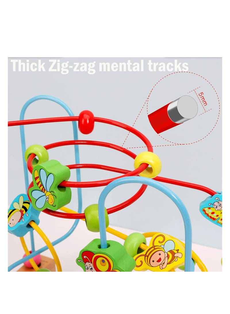 Factory Price ألعاب متاهة الخرز الخشبية بسعر المصنع للأطفال، ألعاب تعليمية بالأبكوس، ألعاب تعليمية ونشاط مونتيسوري للأطفال - Image 3