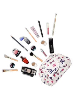 MARGOUN Makeup Bag Drawstring Travel Cosmetic Bag Round Magic Toiletry Beauty Kit Pouch Makeup Accessories Print  - Image 4