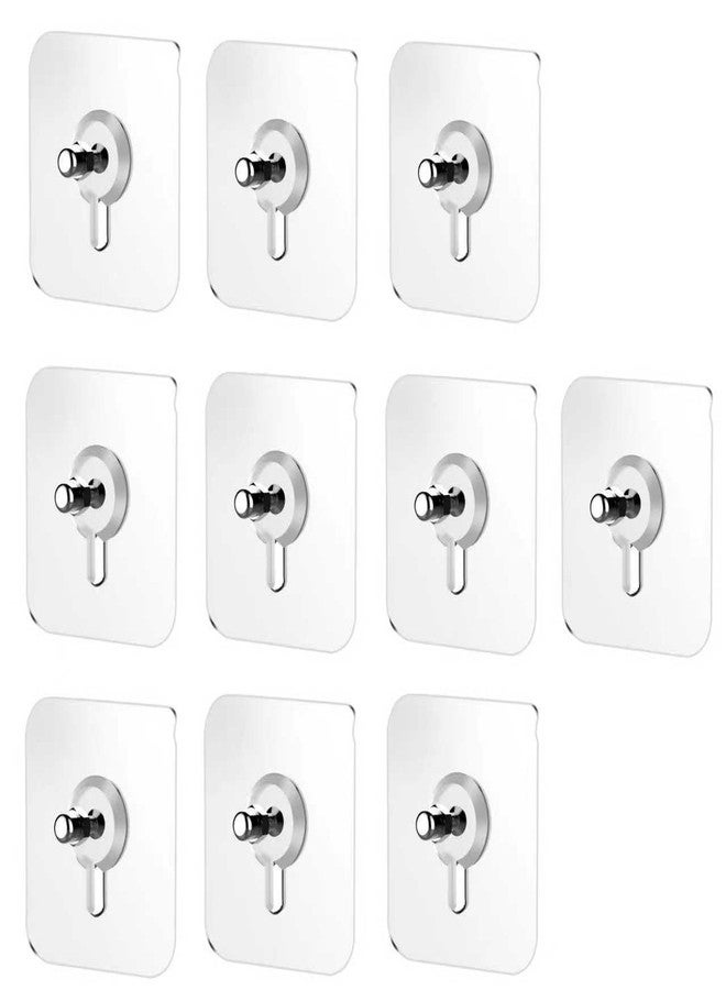 Tnyvm 10 Pcs No Drill Wall Hooks | Heavy Duty Adhesive Hangers for Kitchen, Bathroom and Home | Damage-Free Picture Hanging Hardware with Removable Non-Marking Tape - Image 1
