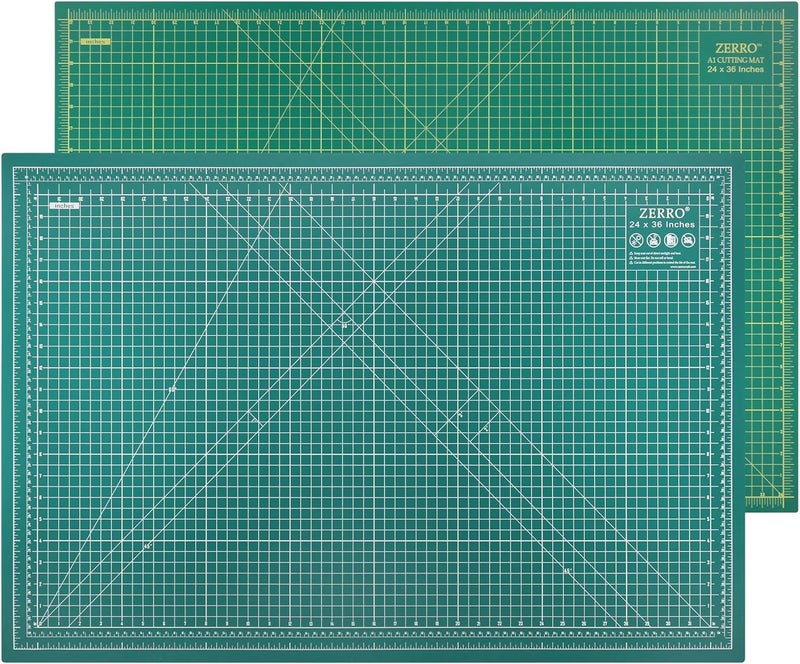 ZERRO Self Healing Cutting Mat 24" x 36", Professional Double Sided Durable Non-Slip Rotary Mat for Scrapbooking, Fabric, Quilting, Sewing-3mm Thick (A1) - Image 1