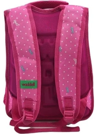 Genc Dijital Baski Young Digital Print Pink Polka Dot Frozen Girls Primary School Bag