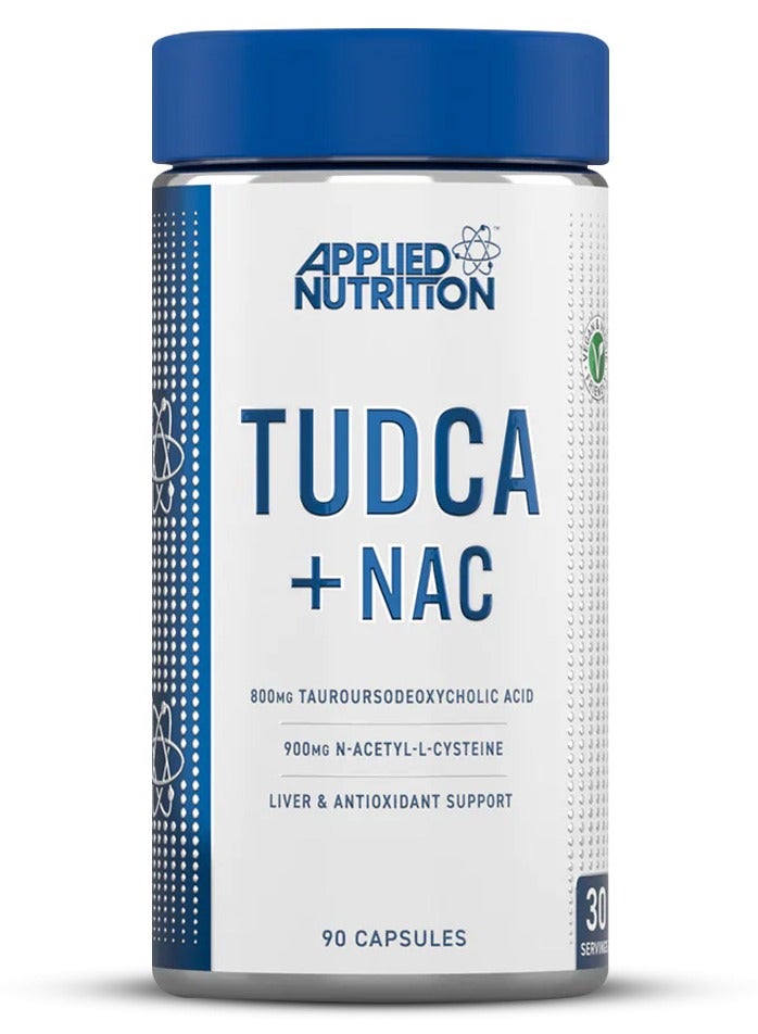 TUDCA Plus NAC, 90 Capsules, 800mg Tauroursodeoxycholic Acid