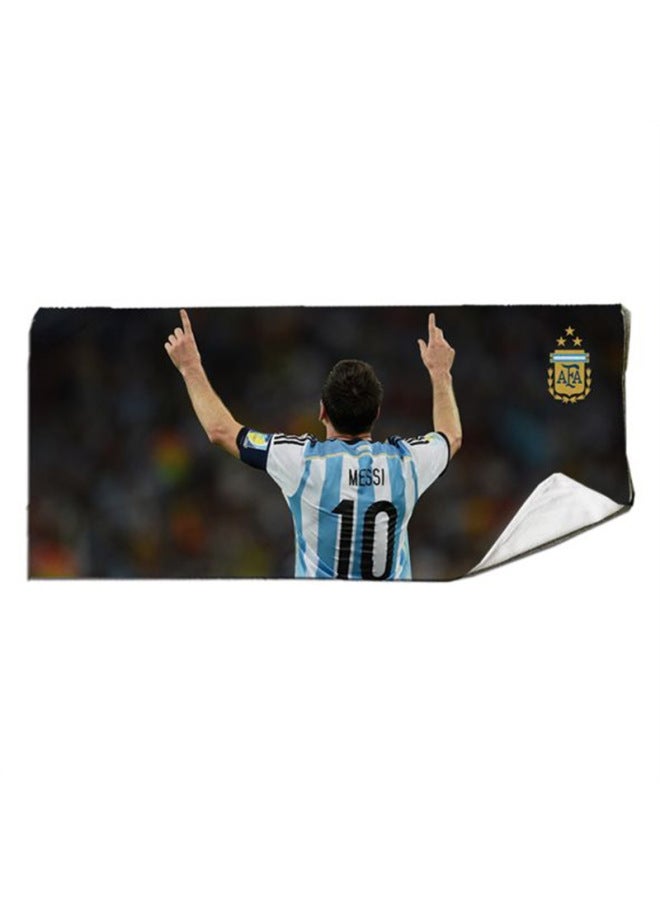 Football Messi Nane Malbeckham Paris Sports Fitness Running Towel Sweat Dry Hair Beach Bath Towel-Color:Standard-Pattern:Jilu 35*75cm Towel (pure White On The Back Without Pictures) - Image 3
