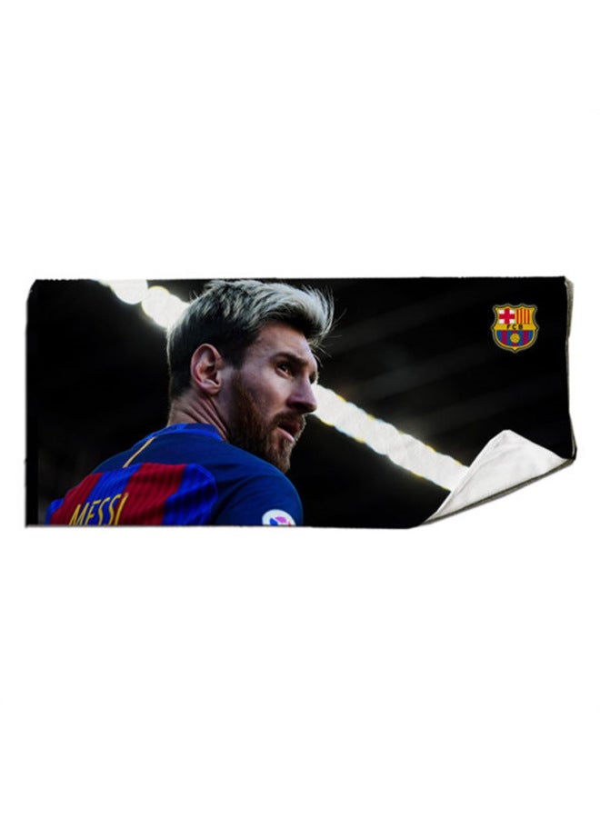 Football Messi Nane Malbeckham Paris Sports Fitness Running Towel Sweat Dry Hair Beach Bath Towel-Color:Standard-Pattern:Jilu 35*75cm Towel (pure White On The Back Without Pictures) - Image 2