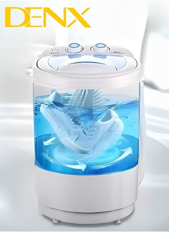 Small shoe washing machine that accommodates up to 4 pairs of shoes with a capacity of 4.8 kilograms