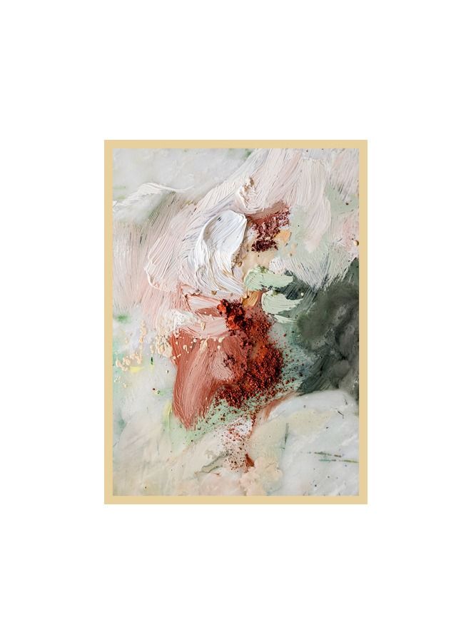 Marktna Canvas Wall Art for Wall Decoration Modern Design With a Hollow Golden Frame Size 120x80cm One Piece - Image 2