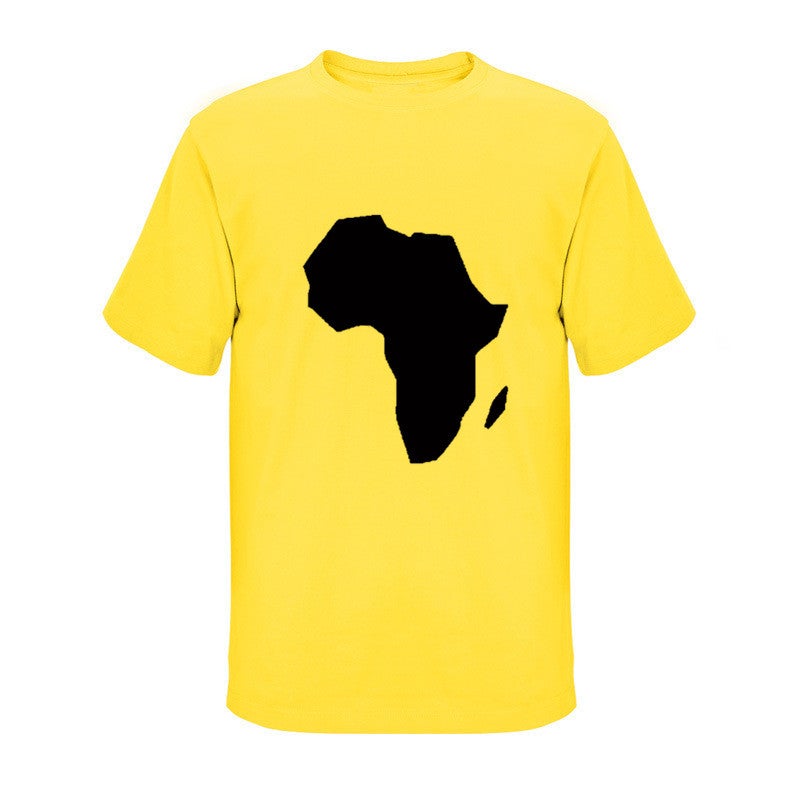 T-Shirt Fashion Leisure Map Pattern Supply Dunhuang Wish Best Selling - Image 1