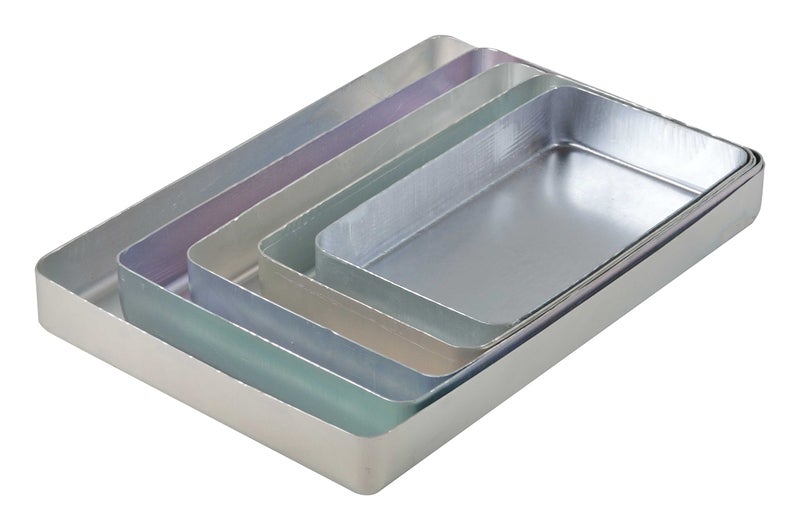 JAYCO Aluminum Multi-Purpose Trays, Set of 10 Pieces - 7" to 17", Pressed (Deep-Drawn, Joint/Weld Free) - Image 4