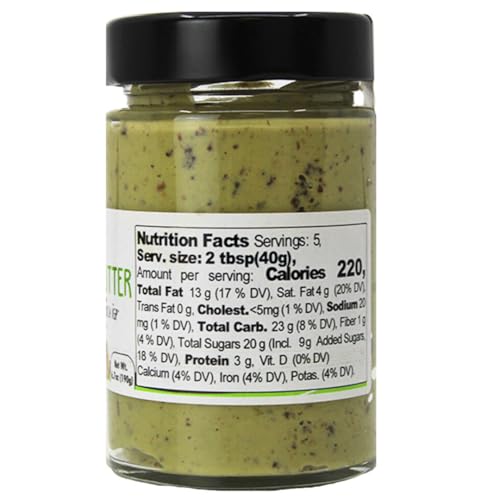 GUSTO ETNA Pistachio Butter/Spreadable Cream with Chocolate Chips, 6.7 oz (190g), Rich & Nutty Spread for Knafeh Pistachio Chocolate Bars, Sweet Pistachio, Pistachio Paste, From Italy, Non GMO - Image 2