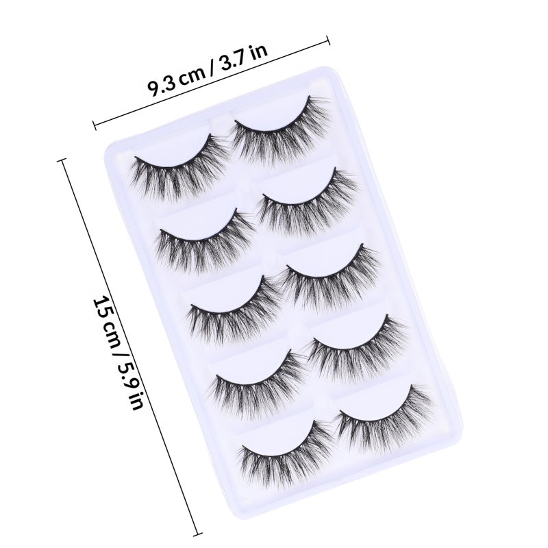 5 Pairs 3D Eyelashes Fake Eyelashes Simulation Eyelashes - Image 2