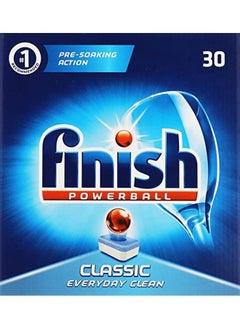 Finish Classic Powerball Dishwasher Tablets, 30 Tabs