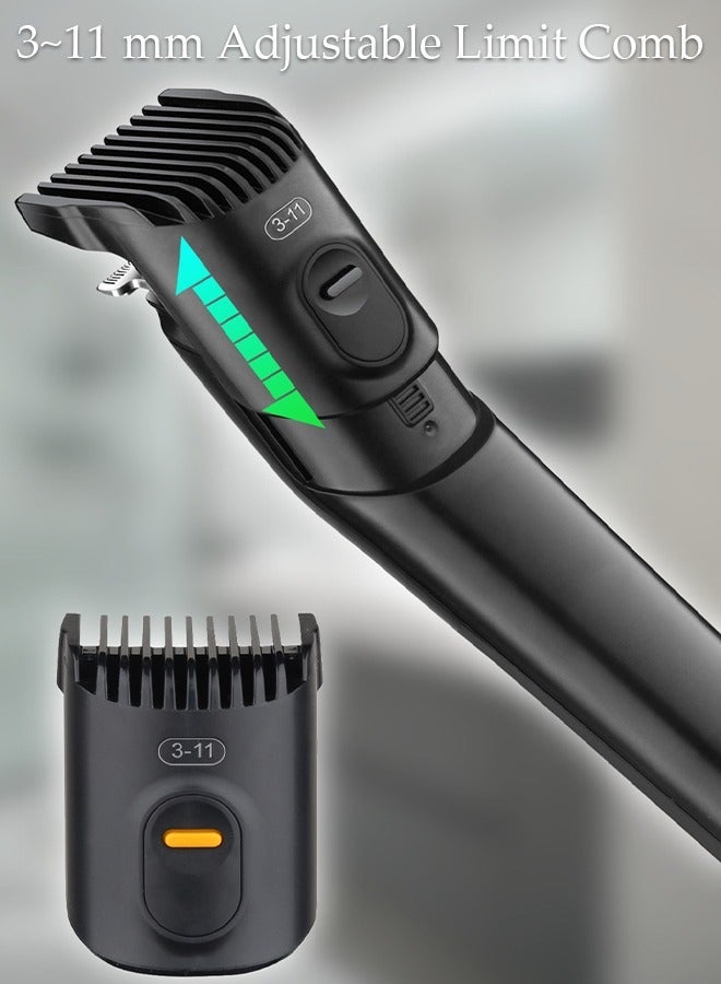 DUNISO Smart Hair Clippers Electric Turbo Motor Hair Cutting Kit Pro Mens Clippers Cordless Rechargeable Hair Trimmer Set Professional Barbers Grooming Kit - Image 5