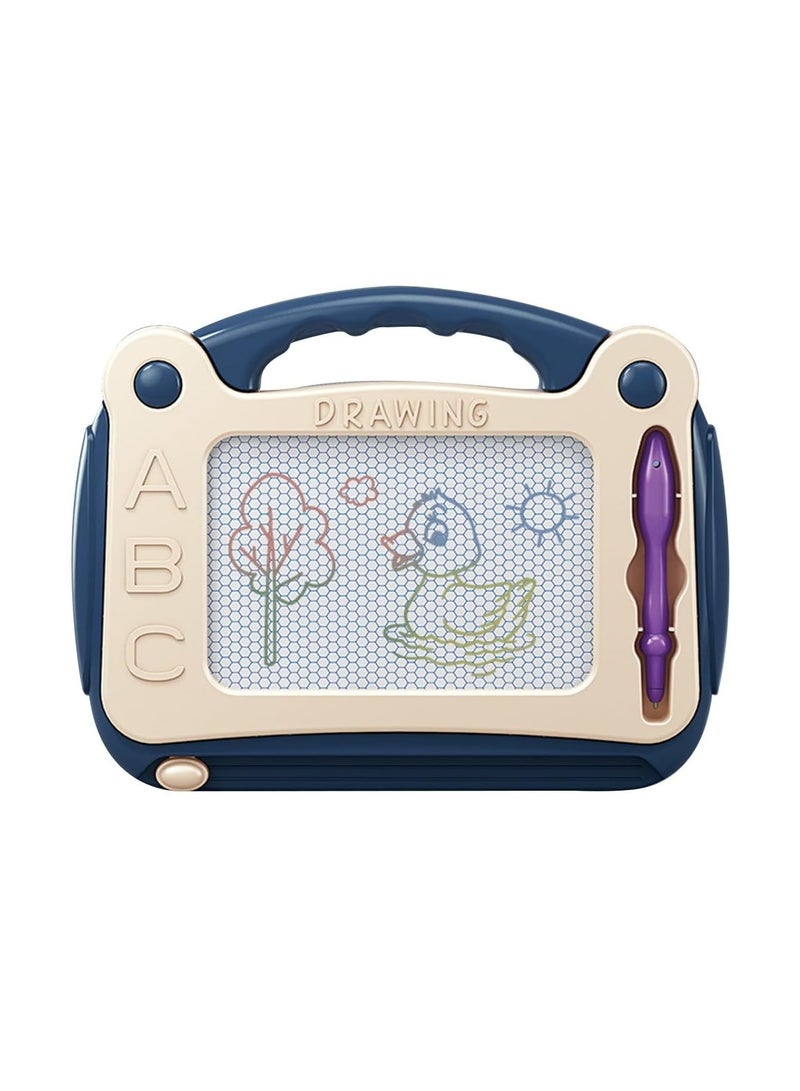 ECVV مجموعة لوح الرسم المغناطيسي السحري من ECVV - سهل المسح وإعادة الاستخدام، يشجع على الإبداع والتعلم، لعبة تعليمية مثالية للأطفال (S-أزرق) - Image 1