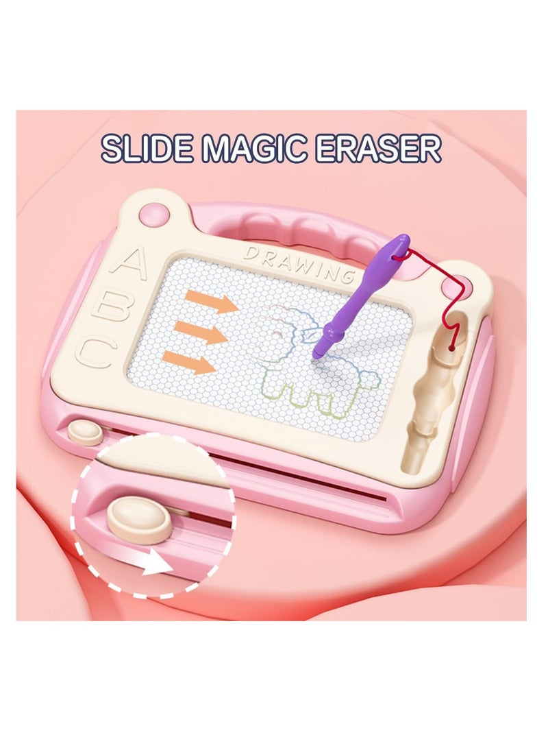 ECVV مجموعة لوح الرسم المغناطيسي السحري من ECVV - سهل المسح وإعادة الاستخدام، يشجع على الإبداع والتعلم، لعبة تعليمية مثالية للأطفال (S-أزرق) - Image 5