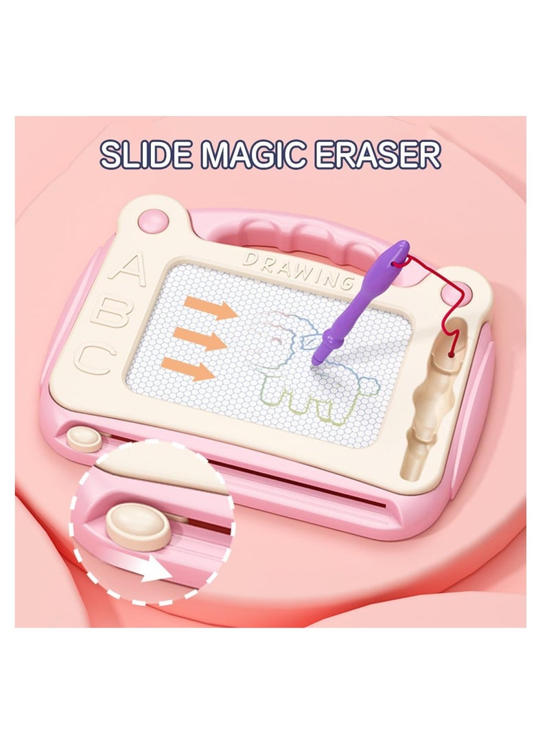 ECVV مجموعة لوح الرسم المغناطيسي السحري من ECVV - سهل المسح وإعادة الاستخدام، يشجع على الإبداع والتعلم، لعبة تعليمية مثالية للأطفال (S-أزرق) - Image 3