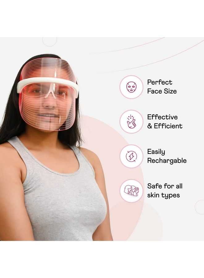 WINSTON 3 In 1 Led Face Mask For Women And Men; Led Lightining Therapy Rejuvenation Facial Mask For Clean Clear & Glowing Skin - Image 5