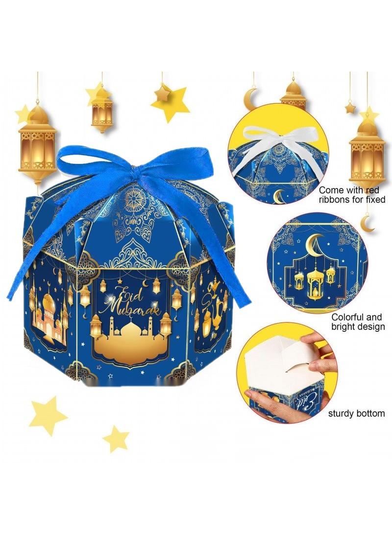 general 12-Pieces Gift Box Candy Packaging Cardboard Box For Remadam Kreem Party Souvenir - Image 2