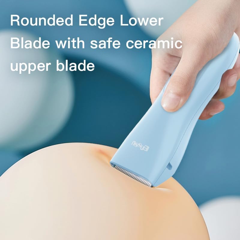 ENSSU Baby Hair Clippers, Professional Quiet Hair Trimmer for Kids and Toddler, Waterproof & Rechargeable Cordless Hair Cutting Machine for Children, with LCD Display - Image 4