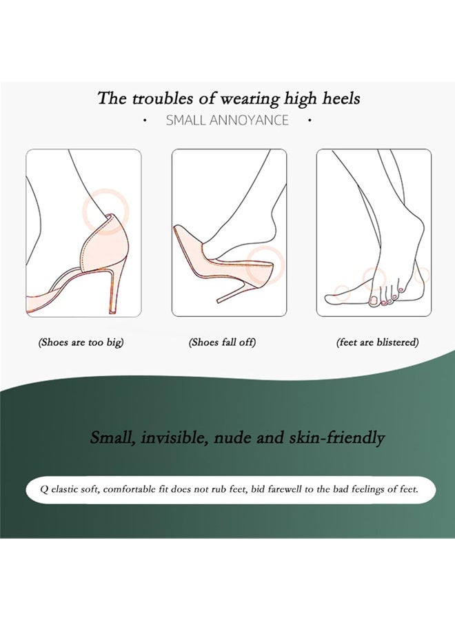 5 Pairs Heel Grips for Loose Shoes, Gel Filler Cushions for Snug Fit, Heel Pads for Men and Women, Stop Heel Slip and Blisters - Image 5